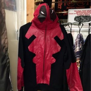 Mens Marvel deadpool hoodie small